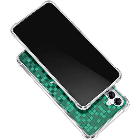 Michigan State University Spartans Digital Pixels Galaxy A15 5G Clear Case